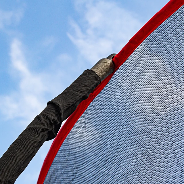Ochranná síť bez tyčí pro trampolínu inSPORTline Flea PRO 430 cm - rozbaleno