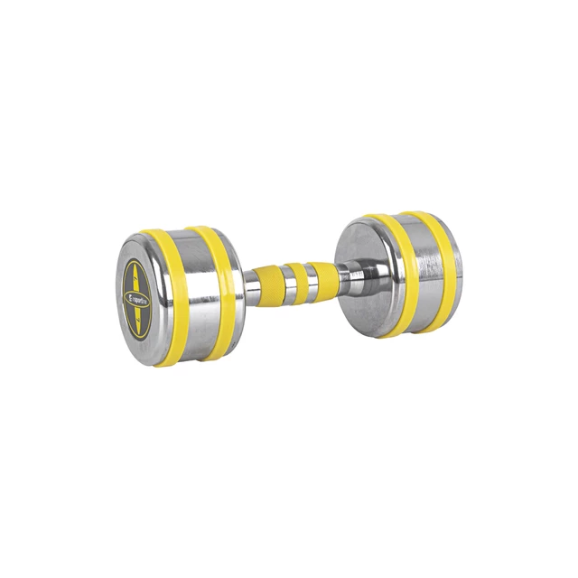 Chromové činky inSPORTline Yellsteel 6-14 kg