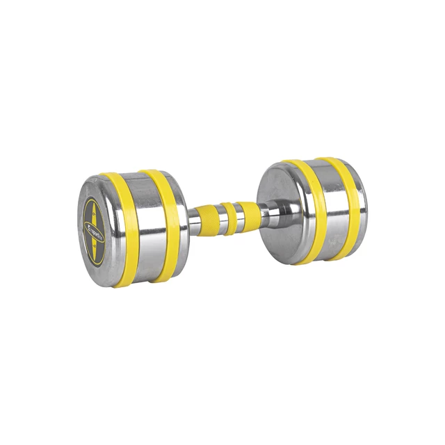Chromové činky inSPORTline Yellsteel 6-14 kg
