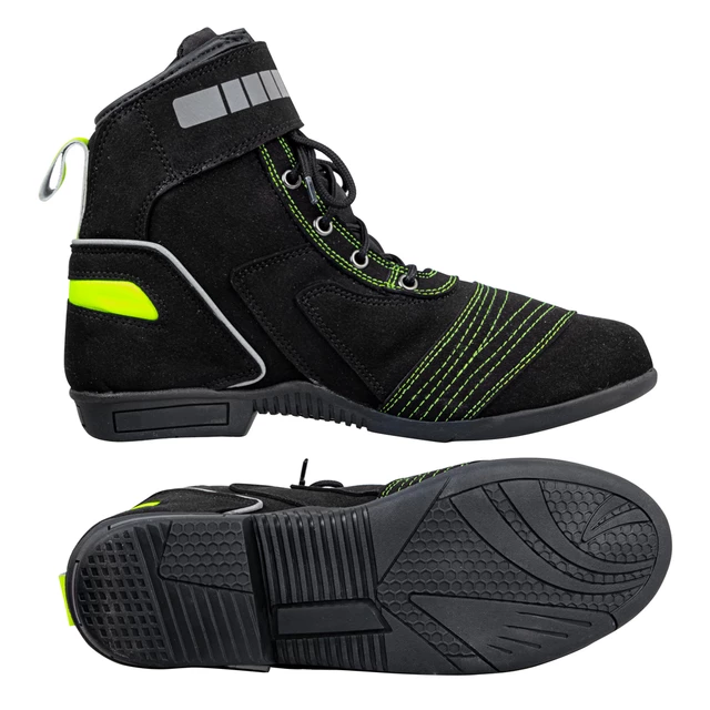 Moto boty W-TEC Sixtreet - černo-zelená