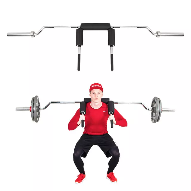 Olympijská hřídel na dřepy inSPORTline Barsap 220cm/50mm • 22,5kg • do 317 kg • bez objímek