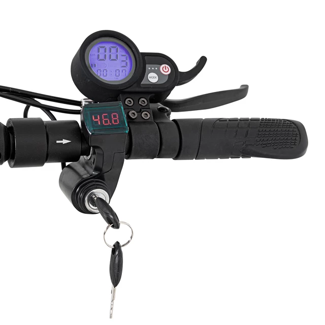 Elektrická koloběžka W-TEC Skootie Pro II 8" se sedlem - rozbaleno