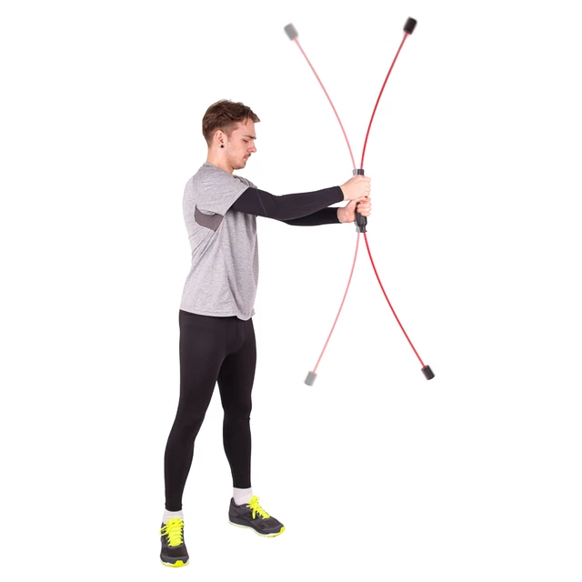 Kmitací tyč inSPORTline Flexi Bar Strong - černá