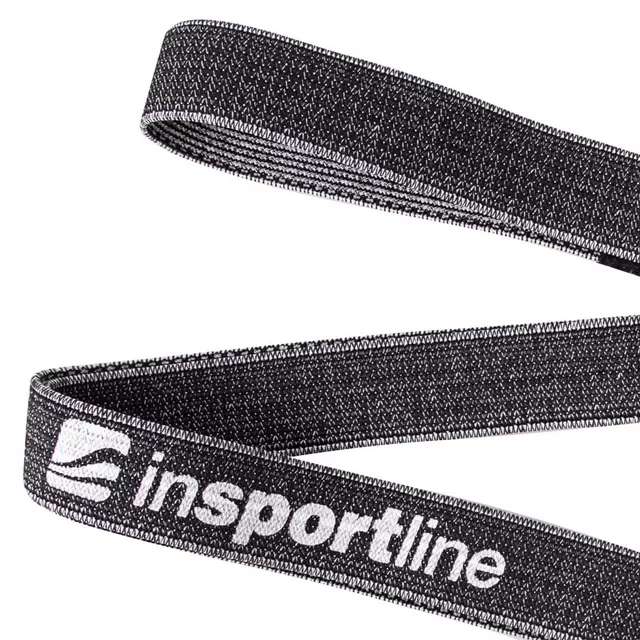 Posilovací guma inSPORTline Rand XXX Strong 208x3,3 cm / 17 kg - černá