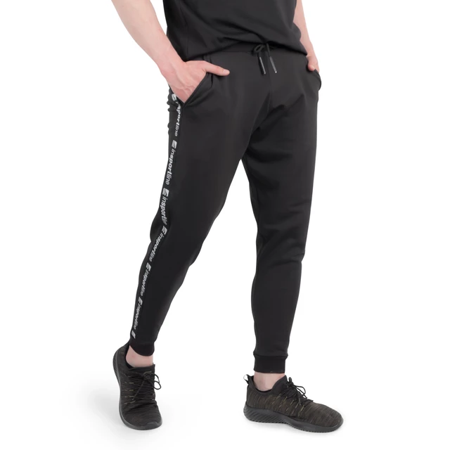 Pánské tepláky inSPORTline Comfyday Man - černá - černá