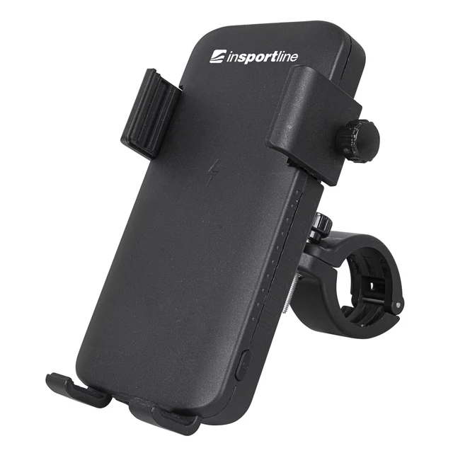 Držák telefonu s wireless powerbankou/světlem inSPORTline Hardmona 5000 mAh - 2.jakost