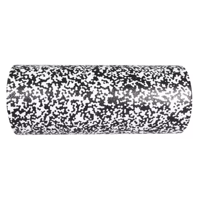 Joga válec inSPORTline Waldro Smooth 30 cm - černo-bílá