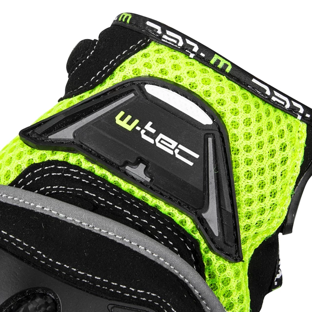 Moto rukavice W-TEC Upgear - černá-fluo