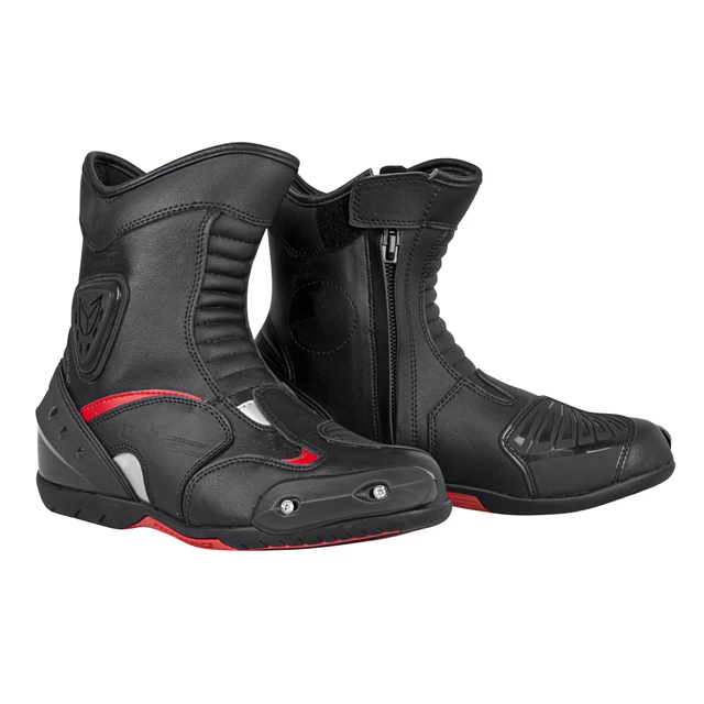 Moto boty W-TEC Bosta - černo-červená - černo-červená