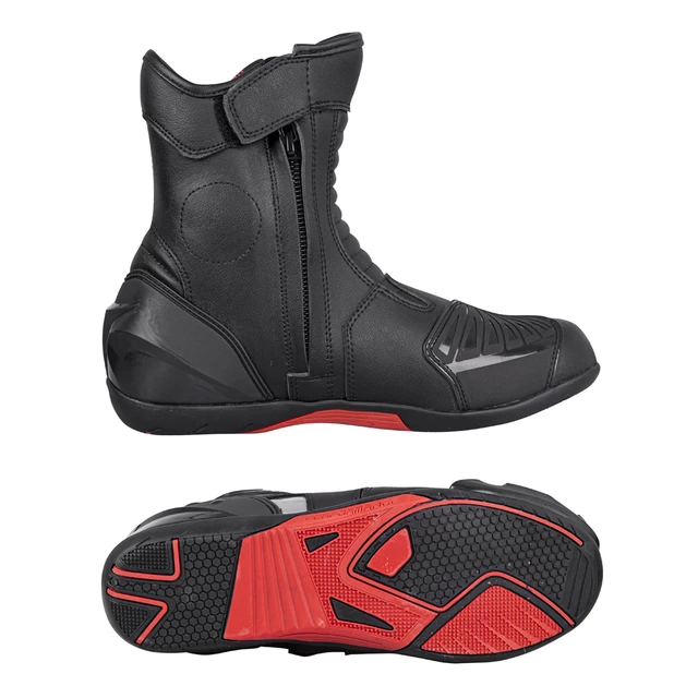 Moto boty W-TEC Bosta - černo-červená