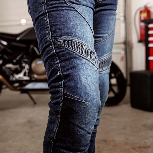Pánské moto džíny W-TEC Oliver - modrá