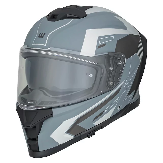 Moto přilba W-TEC Nexwor Graphic - fluo - šedá
