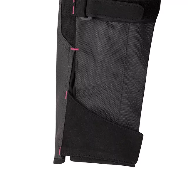 Dámská moto bunda W-TEC Barbata - černo-šedo-růžová
