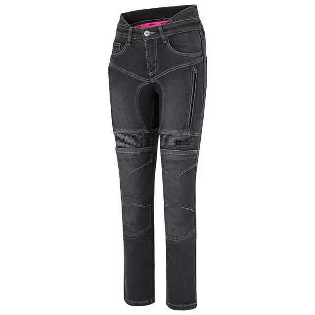 Dámské moto jeansy W-TEC Biterilla Eva Lady - černá