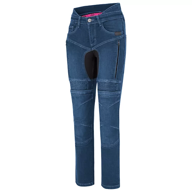 Dámské moto jeansy W-TEC Biterilla Eva Lady - černá