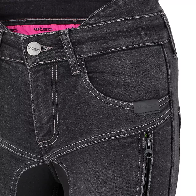 Dámské moto jeansy W-TEC Biterilla Eva Lady - černá