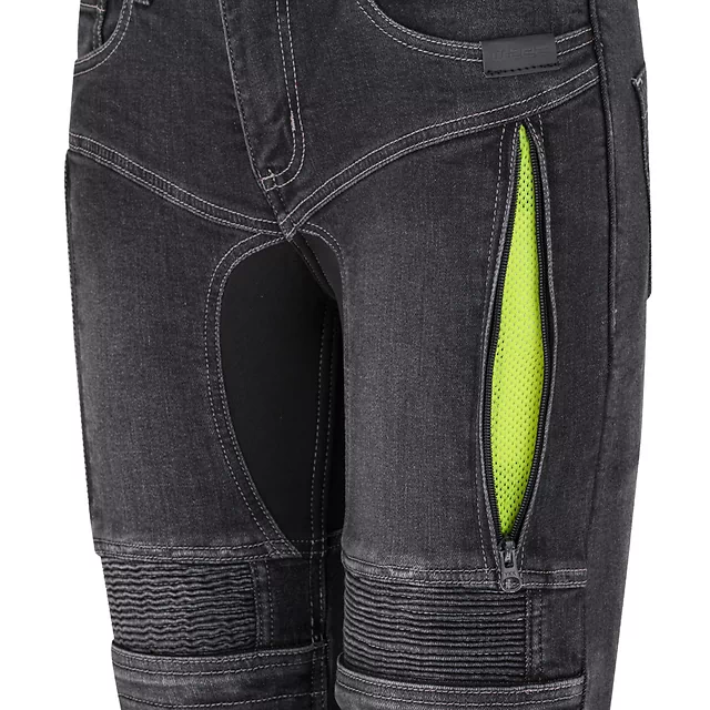 Dámské moto jeansy W-TEC Biterilla Eva Lady - černá