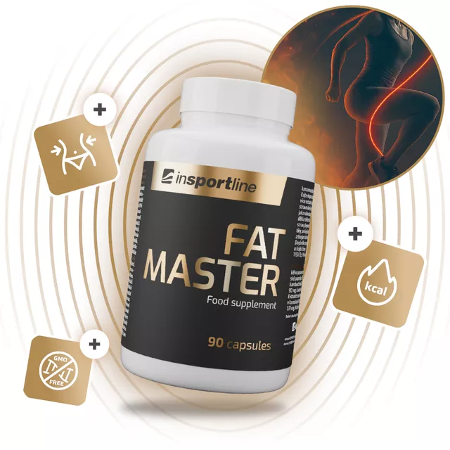 Doplněk stravy inSPORTline Fat Master, 90 kapslí