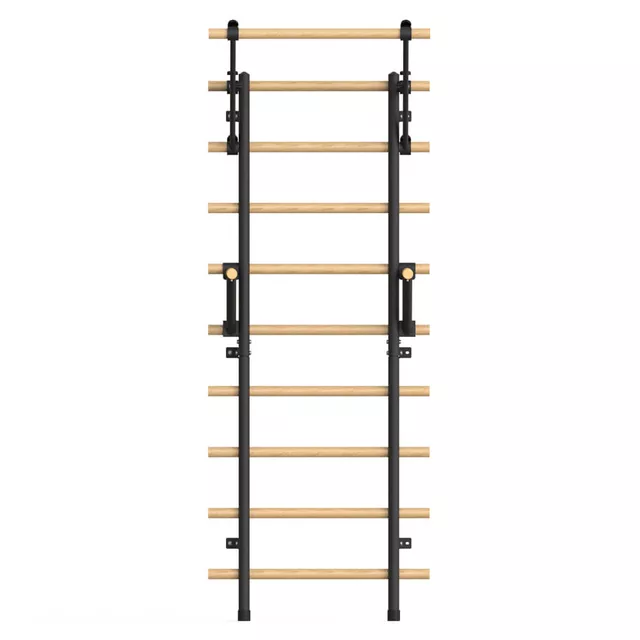 Žebřiny inSPORTline Wootaline 199x80 cm s hrazdou a bradly