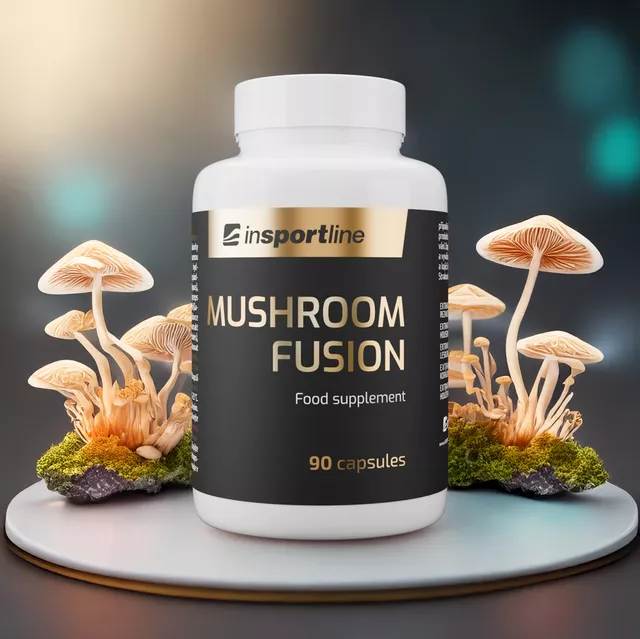 Wellness směs hub inSPORTline MushroomFusion, 90 kapslí