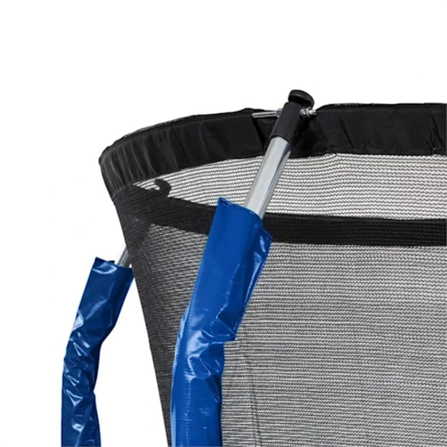 Trampolína s ochrannou sítí a schůdky KLARFIT Jumpstarter 250 cm modrá