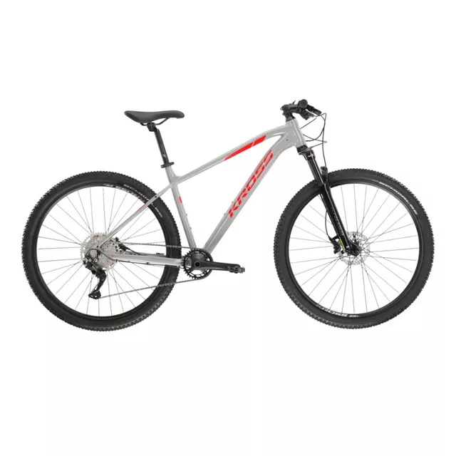 Horské kolo Kross Level 4.0 29" Gen 007 - šedá/červená/lesk