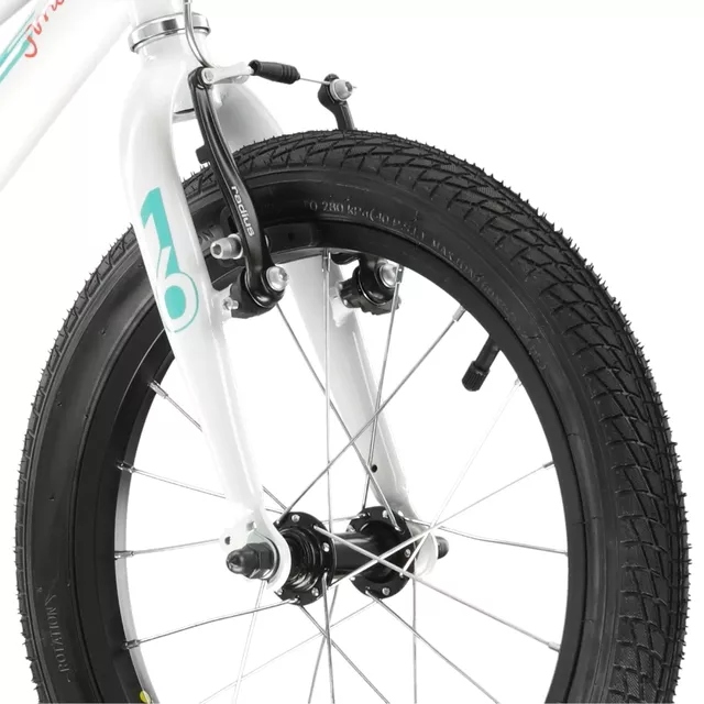 Dětské kolo Kross Mini 3.0 16" Gen 005 • 100-125 cm - bílá/seledynová/korálová/lesk