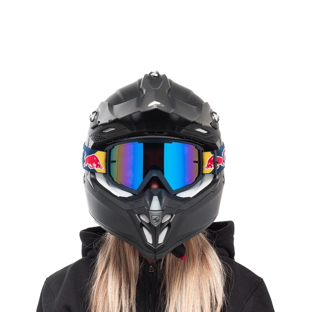 Motokrosové brýle RedBull Spect Whip, modré matné, plexi modré zrcadlové