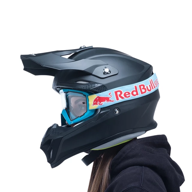 Motokrosové brýle RedBull Spect Whip, neon modré, plexi čiré
