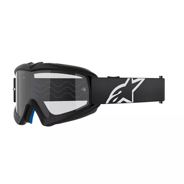 Dětské motokrosové brýle Alpinestars Vision Youth - Corp oranžová, čiré plexi - Corp černá, čiré plexi