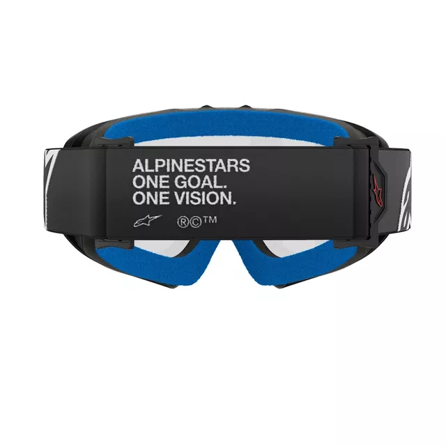 Dětské motokrosové brýle Alpinestars Vision Youth - Corp oranžová, čiré plexi