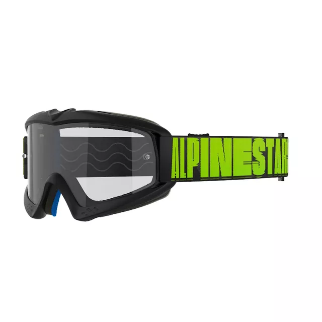 Dětské motokrosové brýle Alpinestars Vision Youth - Corp oranžová, čiré plexi - Hollow černá antracit/žlutá fluo, čiré plexi