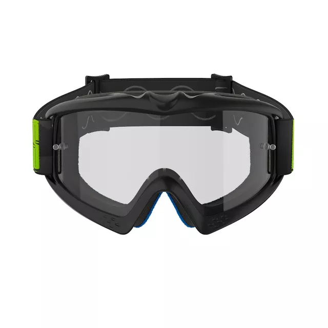 Dětské motokrosové brýle Alpinestars Vision Youth - Corp oranžová, čiré plexi