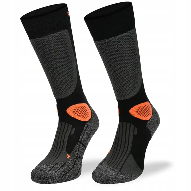 Motorkářské ponožky Comodo MTB2 - Black Orange