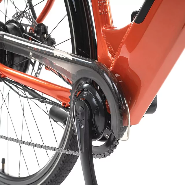 Městské elektrokolo Levit Musca Urban HD 630 28" - Orange Pearl