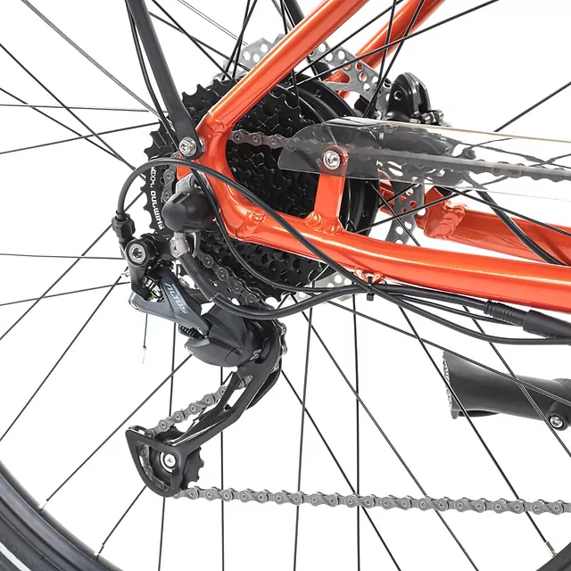 Městské elektrokolo Levit Musca Urban HD 630 28" - Orange Pearl