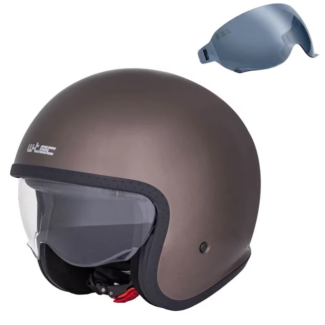 Moto přilba W-TEC Valkorne Marron - deep coffee - deep coffee