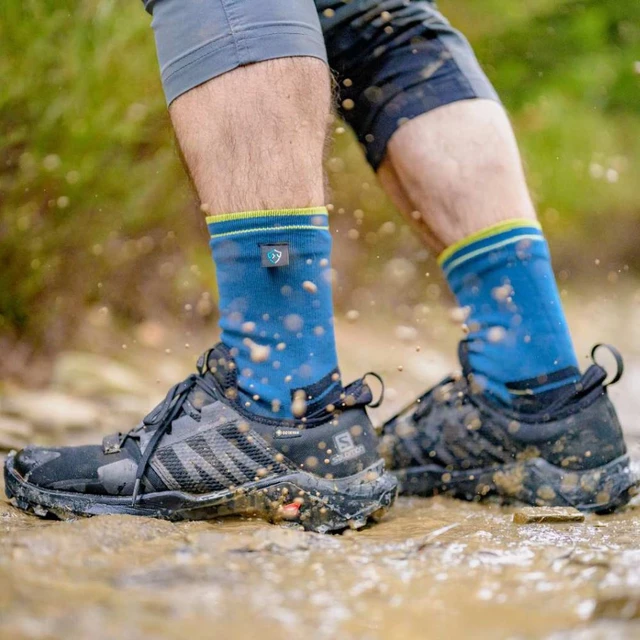 Nepromokavé ponožky DexShell Running Lite 2.0 - Mallard Blue