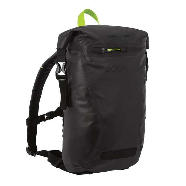 Vodotěsný batoh Oxford Aqua EVO Backpack 12l Black-Green - černá/žlutá fluo