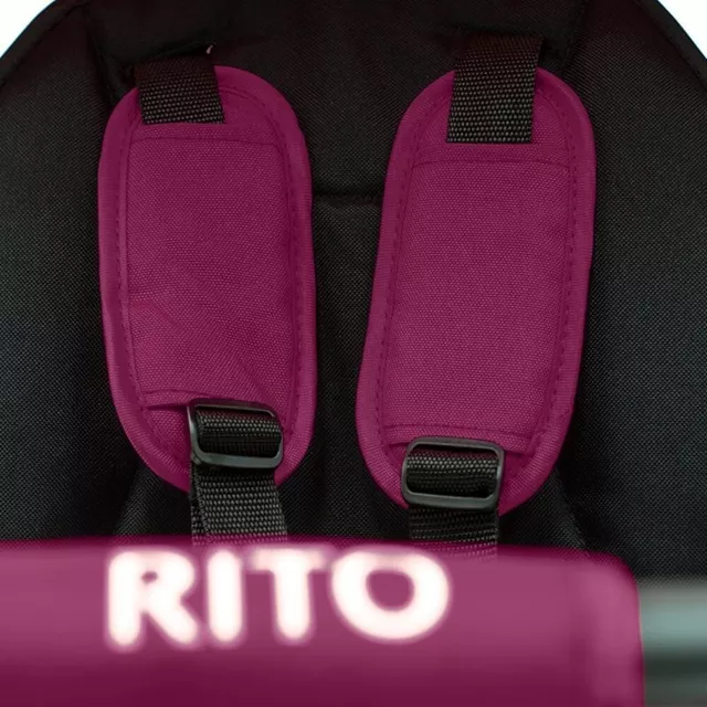 Dětská tříkolka s vodící tyčí QPlay Rito+ - Grey