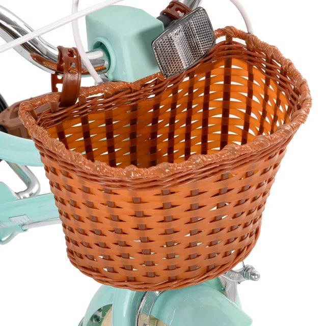 Dětské kolo Joystar Stitch 14" s košíkem a kolečky • 92-120 cm