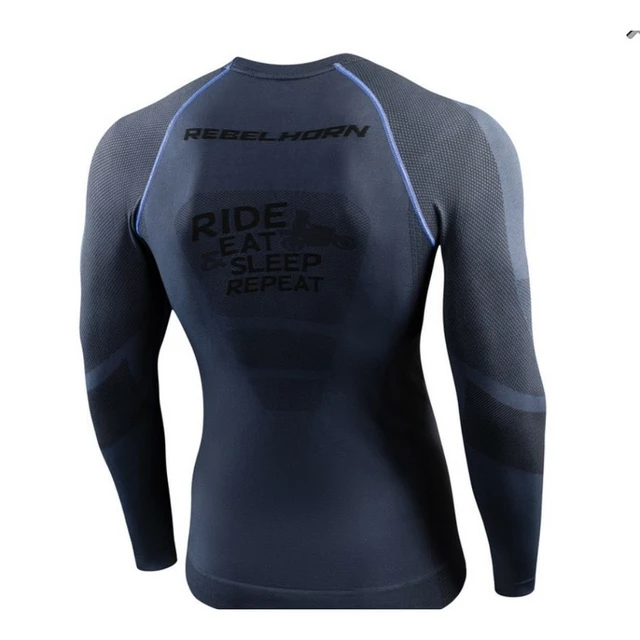 Moto thermo triko Rebelhorn Freeze Jersey - šedo-černá