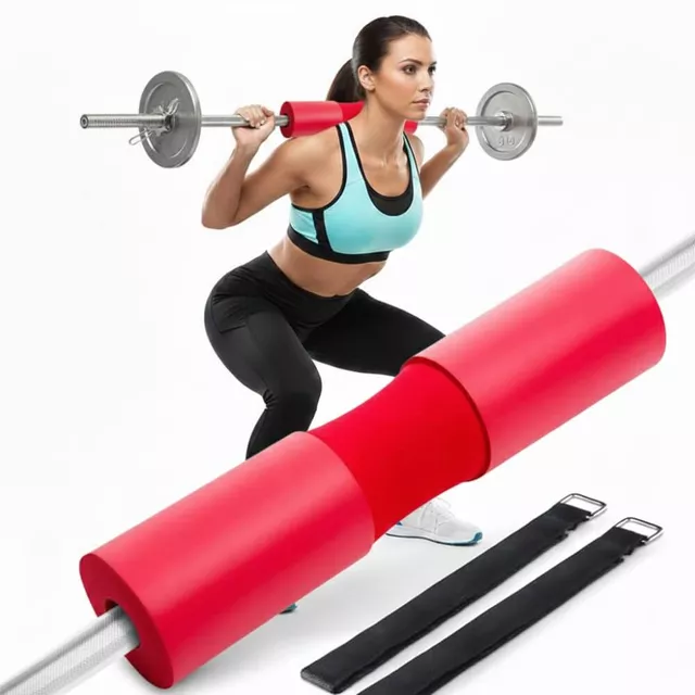 Ochrana vzpěračské tyče inSPORTline Shaperoll 44x9,5 cm - červená