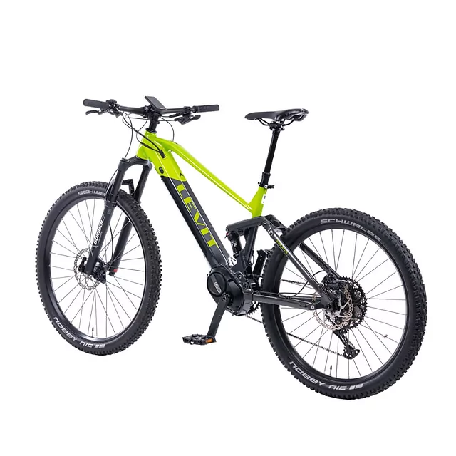 Horské celoodpružené elektrokolo Levit Svarog BF Overstep 630 29"/27,5" - Lime Black Pearl