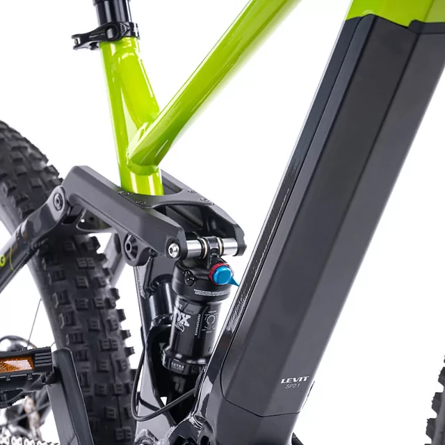 Horské celoodpružené elektrokolo Levit Svarog BF Overstep 630 29"/27,5" - Lime Black Pearl