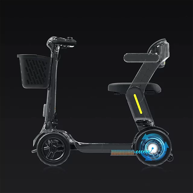 Elektrický čtyřkolový vozík inSPORTline Clis • 10km/h • až 40km dojezd - šedá