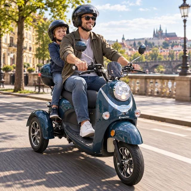 Elektrický tříkolový vozík inSPORTline Tarra • 25km/h • až 45km dojezd • bez řidičáku