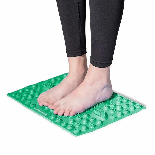 Masážní podložka pod chodidla inSPORTline Tilsipur 39x29 cm - zelená