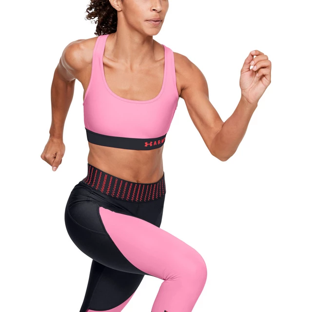 Dámská sportovní podprsenka Under Armour Mid Crossback - Lipstick