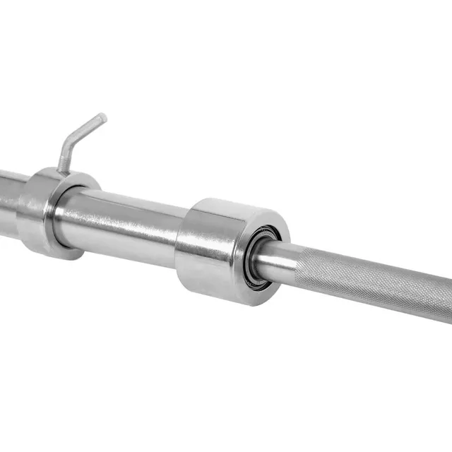 Vzpěračská tyč s ložisky inSPORTline OLYMPIC Profi OB-86 220cm/50mm • 20kg • do 700kg • bez objímek